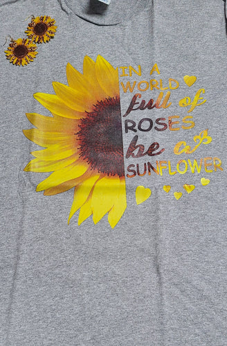 World full of roses short sleeve t-shirt