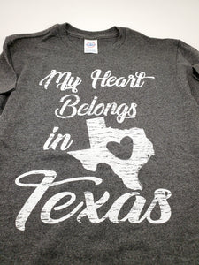 My Heart Belongs In Texas T-Shirt