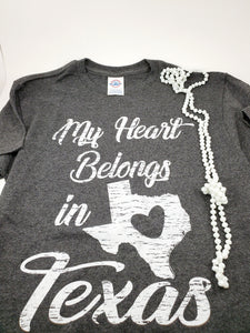 My Heart Belongs In Texas T-Shirt