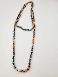 60" 8MM Colorful Beaded Necklace