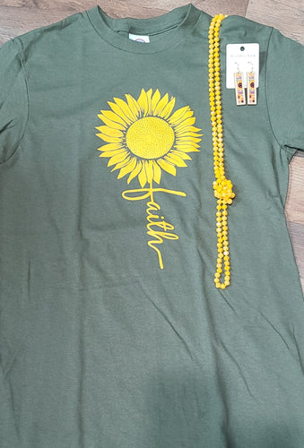 Faith sunflower T-Shirt