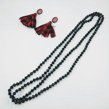 Load image into Gallery viewer, 60&quot; Beaded Necklace 8MM Beads Black